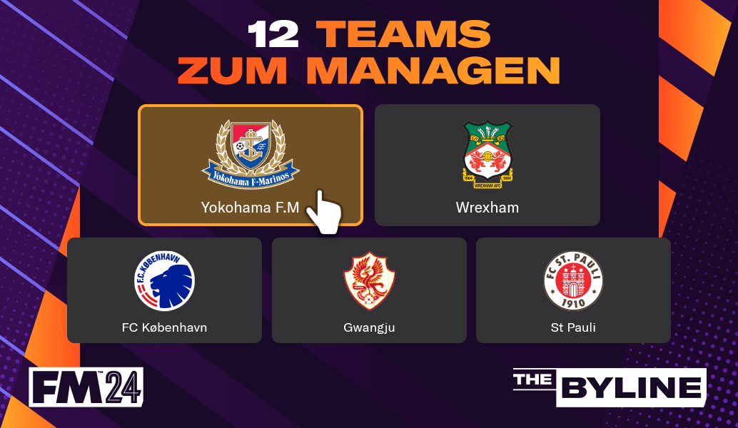 Football Manager 2024: 12 Teams zum Managen
