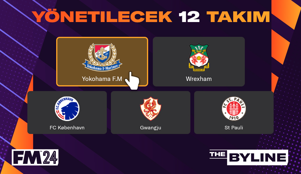 Football Manager 2024: Yönetecek 12 Takım