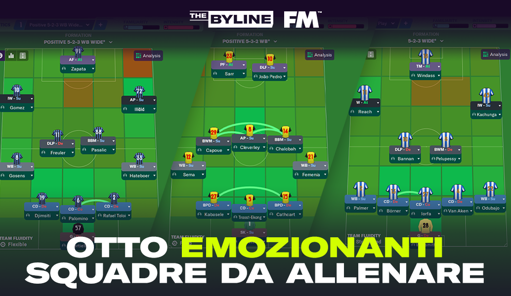 OTTO SQUADRE CHE DOVRESTI ALLENARE