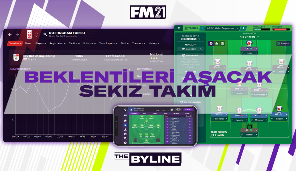 FM21'de beklentileri aşacak sekiz takım