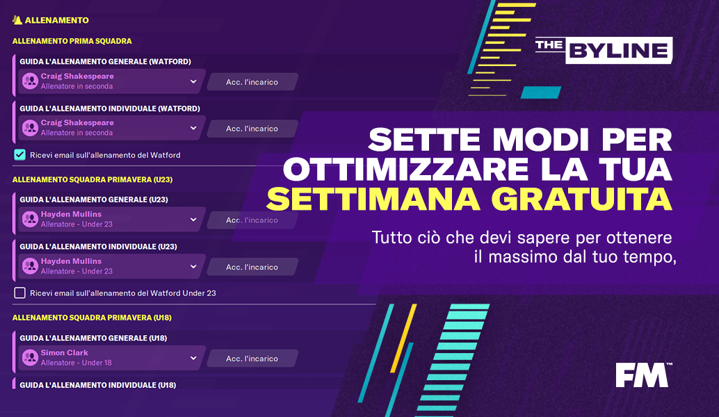 Sette modi per sfruttare al massimo la tua settimana gratuita su Football Manager 2020