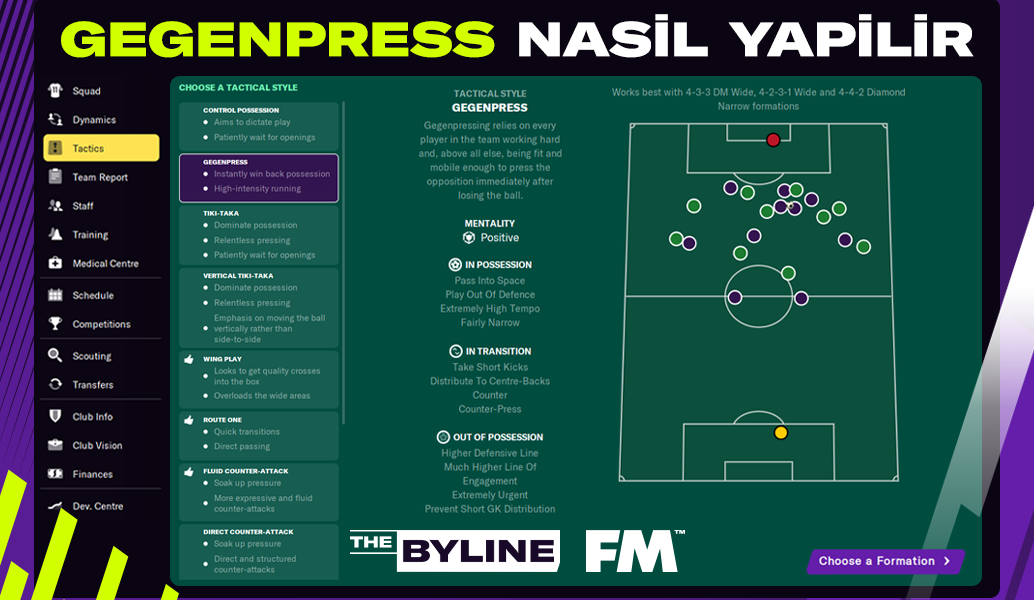 Gegenpress – FM21'de nasıl kullanılır?