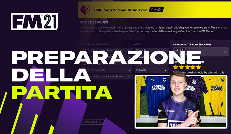 Preparazione della partita