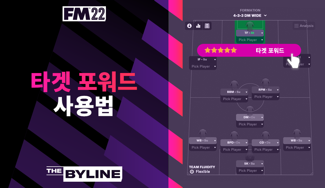 FM22 에서 타겟형 공격수를 십분 활용하기