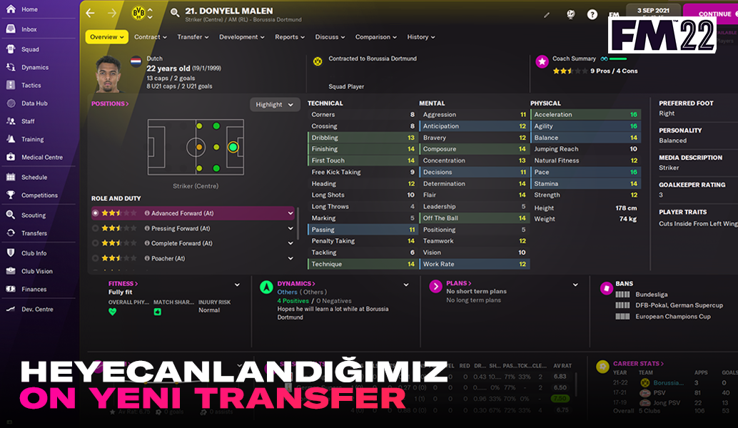 FM22'de Bizi Heyecanlandıran 10 Transfer